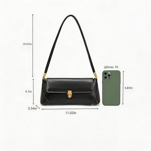 Shoulder Bag for Women Vintage Retro Classic Small Purse 90s Y2K Hobo Tote Handbag Mini Clutch with Buckle Closure in Saudi Arabia