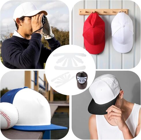 10Pcs Baseball Caps Inserts Shapers, White Plastic Card Hat Inner Support, Cap Fitter Inserts Felt Hat Sweat Liner, Universal Cap Inner Liner for Fitted Caps Ball Sports Caps in Saudi Arabia