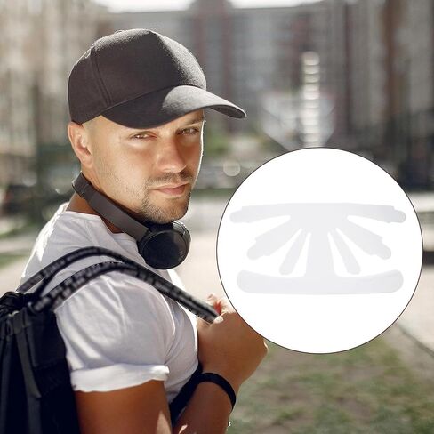 10Pcs Baseball Caps Inserts Shapers, White Plastic Card Hat Inner Support, Cap Fitter Inserts Felt Hat Sweat Liner, Universal Cap Inner Liner for Fitted Caps Ball Sports Caps in Saudi Arabia