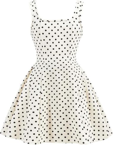 SHENHE Girl's Square Neck Sleeveless A Line Dress Bow Back Flare Hem Party Birthday Dress in Kuwait