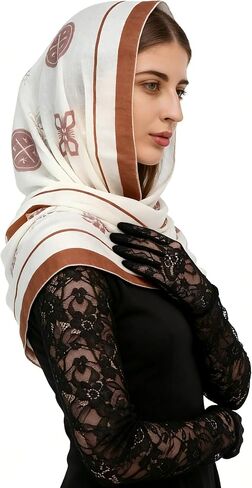 Church Veil 100% Cashmere, Catholic Women's Scarf for All Ages, Extra Large Chapel Worship Shawl, Seasonal Wrap in Saudi Arabia