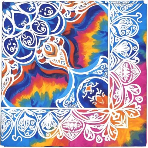 Silk Head Scarf for Women Square Fashion Satin Hair Scarves, Neck Scarf in Saudi Arabia