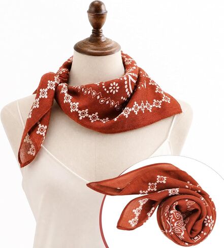 JATEBI 3Pcs Women Head Hair Scarf, 27.5" Large Square Bandana, Like Satin Silk Hair Wrap for Sleeping in Kuwait