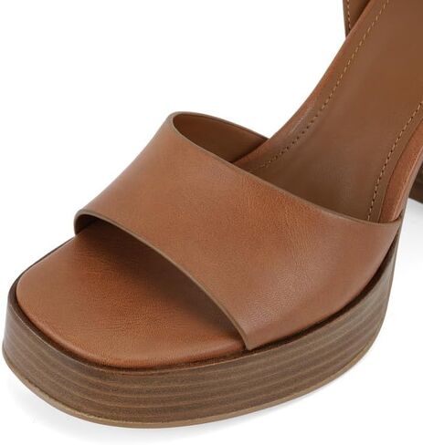 ANFEE Platform Heels for Women Open Toe Chunky Block Heel Ankle Strap Sandals in Kuwait