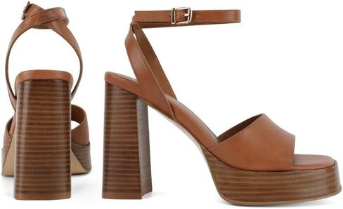 ANFEE Platform Heels for Women Open Toe Chunky Block Heel Ankle Strap Sandals in Kuwait