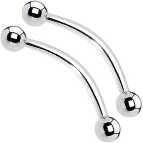 Snake Eyes Tongue Ring Piercing 16G 14mm Surgical Steel in Saudi Arabia