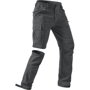 Men's Hiking Convertible Pants Quick-Dry Waterproof Lightweight Zip-Off Outdoor Stretch Cargo Work Pants in Saudi Arabia