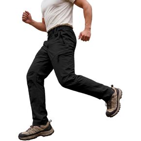 Gash Hao Mens Hiking Pants Lightweight Quick Dry Waterproof Camping Fishing Travel 2 D-Rings 6 Zipper Pockets in Saudi Arabia