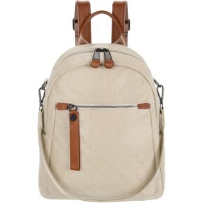 ICOLRAE Genuine Leather Backpack Purse For Women Quilted Real Soft Leather Fashion Multi-functional Elegant Daypack in Saudi Arabia
