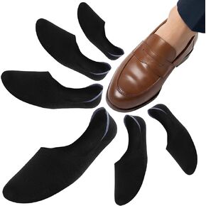 No Show Socks for Men 6 Pairs, Low Cut Invisible Socks for Loafers Boat Shoes, Breathable Non Slip for Daily Wear in Saudi Arabia