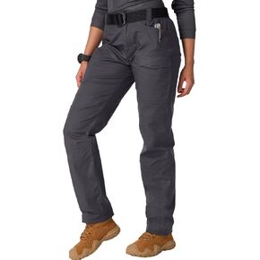 Women's Tactical Cargo Work Pants 11 Pockets Elastic Waist Ripstop Water Resistant Fabric for Duty & Outdoor（No Belt） in Saudi Arabia
