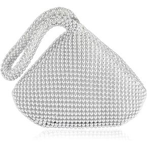 GIFIKOI Women's Clutch Evening Bags Elegant Triangle Clutch Purse for 1920s Party Prom Cocktail Wedding Handbag in Saudi Arabia