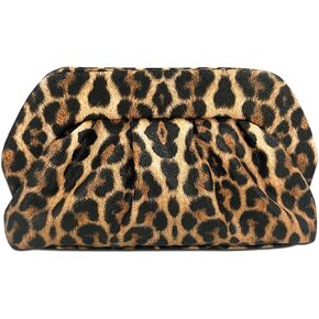 ENBEI Leopard Print Clutch Purse for Women - Waterproof Faux Leather Evening Bag, Handbag with Dual Snap Closure, Perfect for Party, Wedding, Date Night & Casual Afternoon Tea in Saudi Arabia