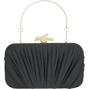 MAIRLOM Clutch Purses for Women Pleated Evening Bag Handbags for Party Prom | with Chain for Wedding Formal Cocktail in Kuwait