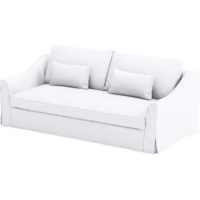 Heavy Duty Farlov Sofa Replacement Cover Compatible with IKEA Farlove Sofa or Loveseat Slipcover Only (Cotton White Width 86") in Kuwait