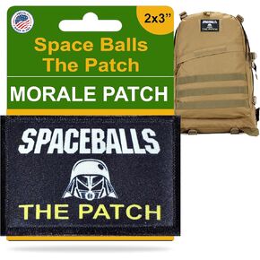 Spaceballs The Patch Morale Patch - Schwartz 80s Sci Fi Comedy Spoof Movie Tribute, 2x3 inch Hook and Loop Tactical Patches, Made in USA in Saudi Arabia