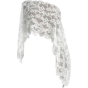 BEAUDRM Women's Floral Lace Poncho Cape Tops Y2k Off The Shoulder Asymmetrical Going Out Tops in Saudi Arabia