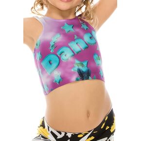 Kurve Kids Sublimation Crop Top (One Size Fits Most, Age 4 to 7) -Made in USA- in Saudi Arabia