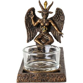 Pacific Giftware Baphomet Votive Candle Holder Gothic Decor with Winged Baphomet Figurine Ideal for Tabletop and Home Decoration 5.12" Tall in Saudi Arabia