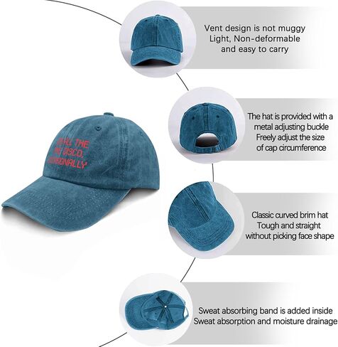 Kisses All The Time discos-Occasionally Hats for Men Fashion Washed Distressed in Kuwait
