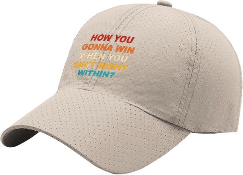 How You Gonna Win When You Ain't Right Within? Hats for Son Low Profile Washed in Kuwait