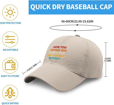 How You Gonna Win When You Ain't Right Within? Hats for Son Low Profile Washed in Kuwait