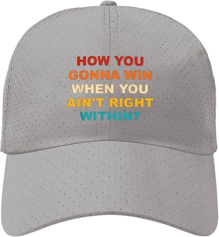 How You Gonna Win When You Ain't Right Within? Hats for Son Low Profile Washed in Kuwait