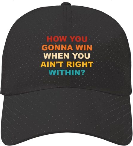How You Gonna Win When You Ain't Right Within? Hats for Son Low Profile Washed in Kuwait