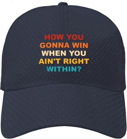 How You Gonna Win When You Ain't Right Within? Hats for Son Low Profile Washed in Kuwait