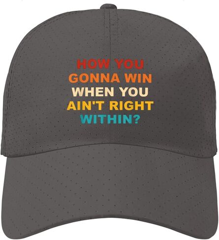 How You Gonna Win When You Ain't Right Within? Hats for Son Low Profile Washed in Kuwait