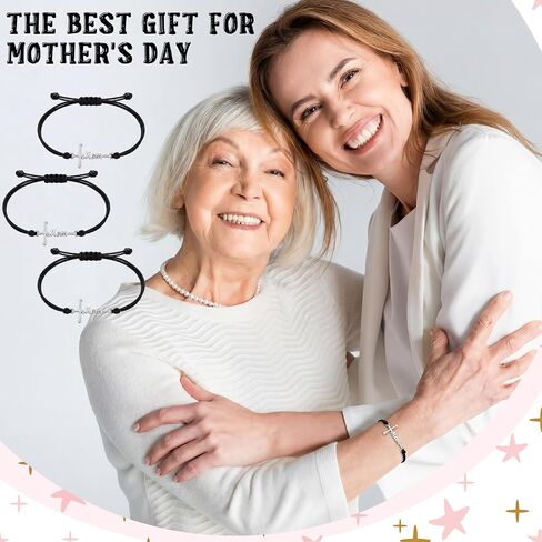 Tudomro 30 Pcs Mother's Day Church Gifts Bulk Cross Mom Bracelets Mother's Day Bracelets Gifts Bulk for Mother Grandma Christian Church Appreciation Gift in Kuwait