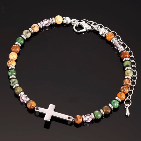 Kivosliviz Christian Cross Bracelet for Women Graduation Gifts for Teens Confirmation Baptism Gifts Unique Gift for Friends Daughter Mom Sister in Christ Birthday Christmas in Kuwait