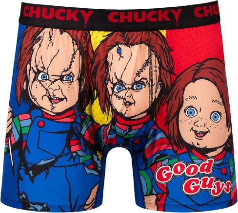 COCO BRANDS Chucky Mens Boxer Briefs - 1Pack/2Pack Halloween Underwear Boxers for Men with Contour Pouch in Kuwait