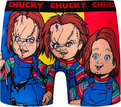 COCO BRANDS Chucky Mens Boxer Briefs - 1Pack/2Pack Halloween Underwear Boxers for Men with Contour Pouch in Kuwait