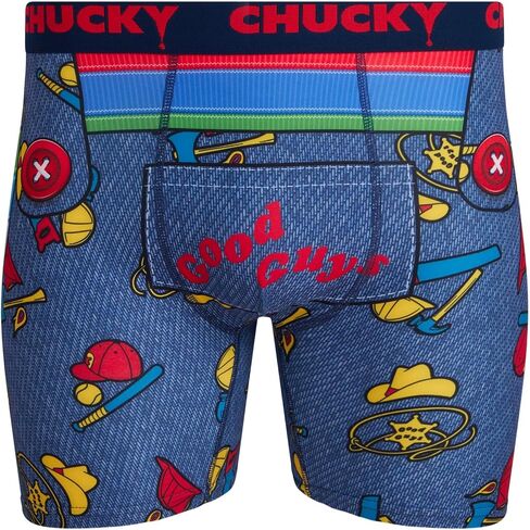 COCO BRANDS Chucky Mens Boxer Briefs - 1Pack/2Pack Halloween Underwear Boxers for Men with Contour Pouch in Kuwait