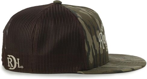 قبعة Red Dirt Hat Co Logo Patch Camo Trucker - قماش قطني، شبكة خلفية، منظمة، إغلاق بلاستيكي سريع، مقاس واحد in Kuwait