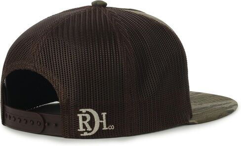 قبعة Red Dirt Hat Co Logo Patch Camo Trucker - قماش قطني، شبكة خلفية، منظمة، إغلاق بلاستيكي سريع، مقاس واحد in Kuwait