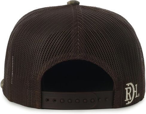قبعة Red Dirt Hat Co Logo Patch Camo Trucker - قماش قطني، شبكة خلفية، منظمة، إغلاق بلاستيكي سريع، مقاس واحد in Kuwait