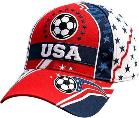 Cup Soccer Hat 2026, Retro Print Soccer Fan Baseball Cap, Adjustable Football Supporters Soccer Hat for Men Women in Kuwait