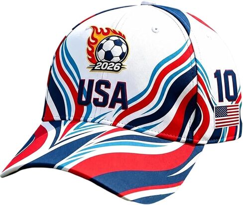 Cup Soccer Hat 2026, Retro Print Soccer Fan Baseball Cap, Adjustable Football Supporters Soccer Hat for Men Women in Kuwait