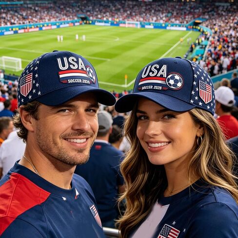 Cup Soccer Hat 2026, Retro Print Soccer Fan Baseball Cap, Adjustable Football Supporters Soccer Hat for Men Women in Kuwait