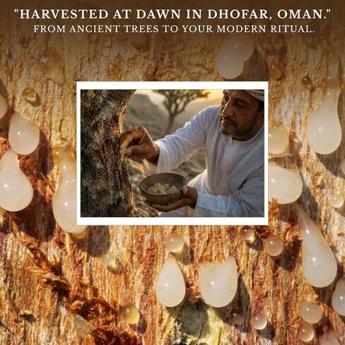 Premium Omani Frankincense Resin 50g | Authentic Hojari Boswellia Sacra Incense Resin | Wild-Harvested Frankincense Tears for Meditation, Aromatherapy & Spiritual Rituals in Kuwait
