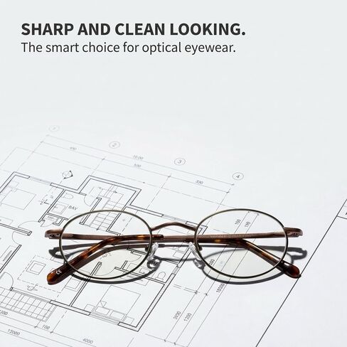 Optical Eyewear - Oval Shape, Metal Full Rim Frame - for Women or Men Prescription Eyeglasses RX in Saudi Arabia