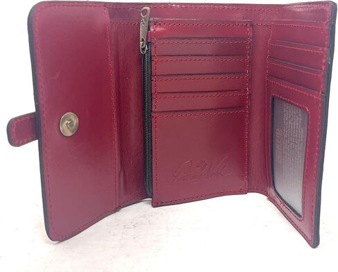 Patricia Nash Leather Perla Trifold Wallet, Berry Red in Kuwait