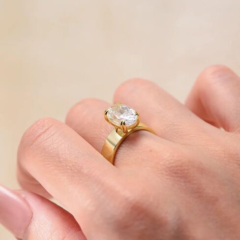 Shining 4.5ct Oval Moissanite Wedding Ring Women Broadband Ring 8x12MM Moissanite Diamonds Gold Rings S925 Silver Engagement Jewelr in Kuwait