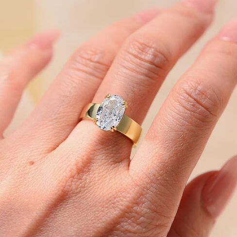 Shining 4.5ct Oval Moissanite Wedding Ring Women Broadband Ring 8x12MM Moissanite Diamonds Gold Rings S925 Silver Engagement Jewelr in Kuwait