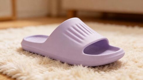 EVA Slippers Solid Color, Lightweight Comfortable Soft Thick Sole Slides, Non-Slip Shower Bathroom Home Slippers for Women Men in Kuwait
