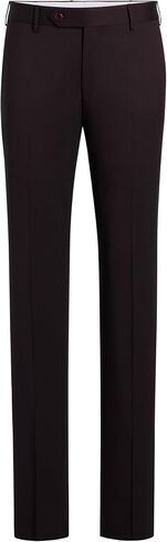 Zanella Men’s Parker Italian Wool Dress Pants, Stretch Gabardine Luxury Tailored Pleated Trousers, Made in Italy in Kuwait