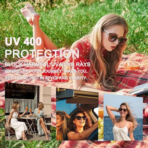 4 Pack Bifocal Sunglasses for Women,UV400 Anti Glare Sun Readers, Driving Fishing Travel Outdoor Use in Kuwait
