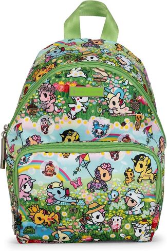 JuJuBe Tokidoki Mini Backpack Purse for Women, Small Lightweight Backpack with Zipper Pockets, Everyday Travel Bag for Work Shopping in Saudi Arabia